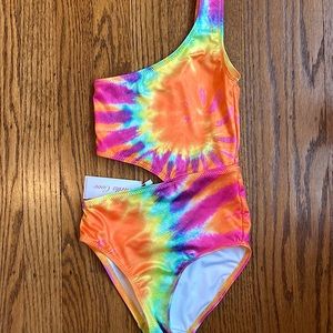 NWT 4Y Stella Cove Tie Dye Cut Out One Piece